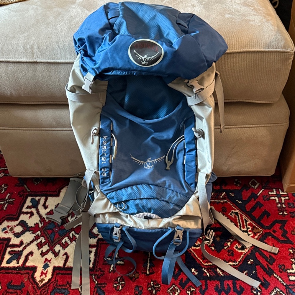 Osprey Blue and Gray Adventure Backpack